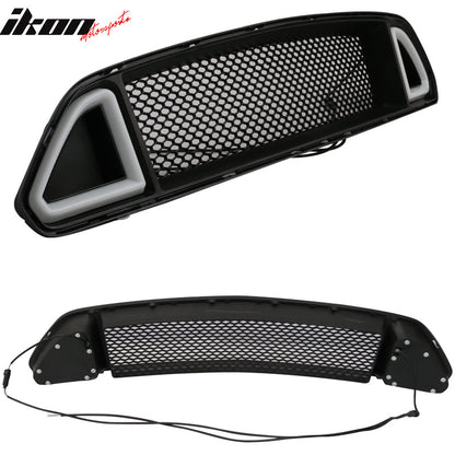 2015-2017 Ford Mustang Black Front Hood Bumper Mesh Grill Grille ABS