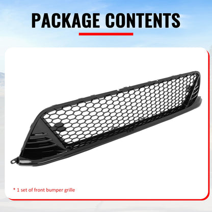 2022-2024 Honda Civic Gloss Black Type R Grille LED Foglight Bezel ABS