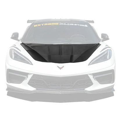 Corvette C8 Models EOS Performance Track Style Double Sided Dry Carbon Fiber Front Hood