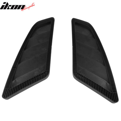 2015-2018 Ford Mustang V6 & EcoBoost GT Style Black Hood Vents PP