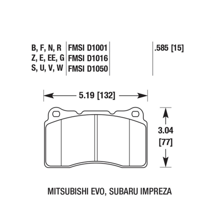 Hawk Performance GR86 / BRZ HPS 5.0 Brake Pads (Brembo)