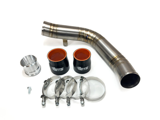 ETS Brushed Titanium Top Mount Charge Pipe - 2022-2026 Subaru WRX