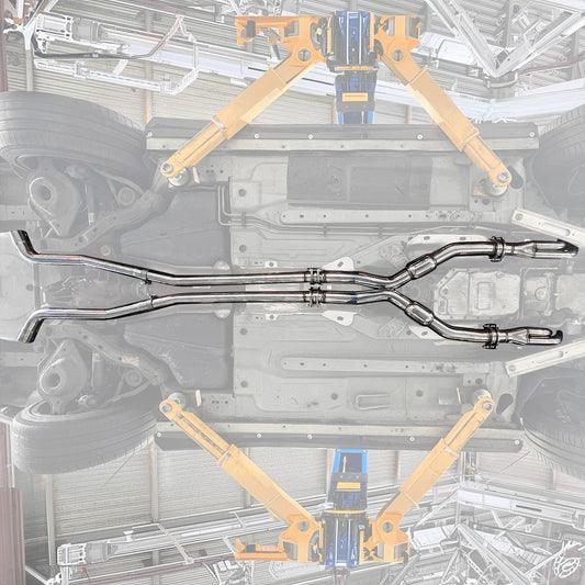 2009-2014 Cadillac CTS-V Long Tube Headers & Resonated Mid Pipe