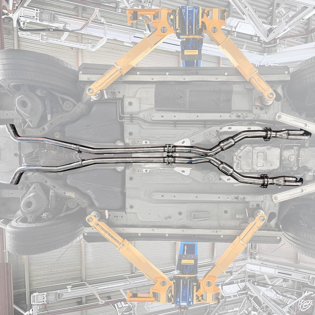 2009-2014 Cadillac CTS-V Long Tube Headers & Resonated Mid Pipe