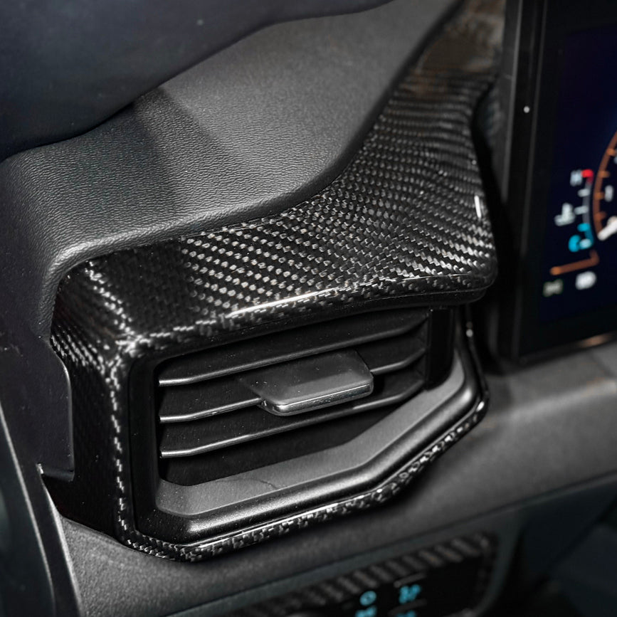 2024-Up Mustang DRY CARBON FIBER AC Outlet Trim Cover
