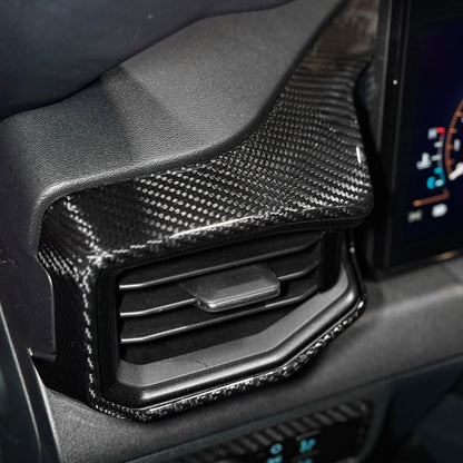 2024-Up Mustang DRY CARBON FIBER AC Outlet Trim Cover