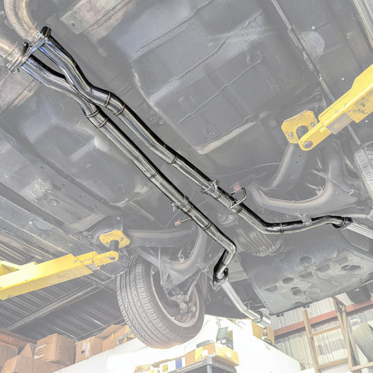 2005-06 Pontiac GTO | T-304 Straight-Through Mid Pipe X Cross Exhaust System