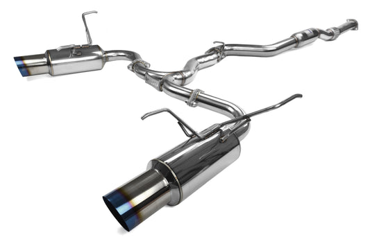 Invidia Dual N1 Cat-back Exhaust - Titanium Burnt Tips - 2022-2024 Subaru WRX