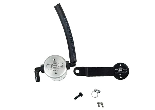 J&L 17-19 Honda Civic Type R Passenger Side Oil Separator 3.0 - Clear Anodized (t3100P-C)
