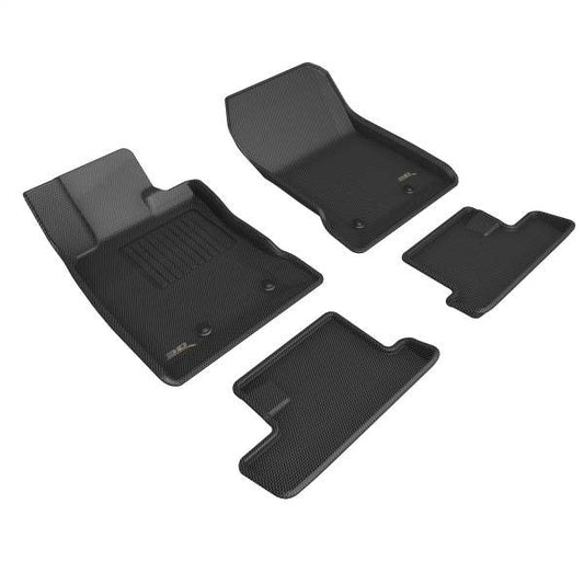 3D MAXpider Custom Fit Kagu Floor Mats - Full Set - Black - 2022-2026 Toyota GR86 / Subaru BRZ