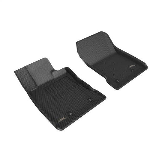 3D MAXpider Custom Fit Kagu Floor Mats - Front Row - Black - 2022-2026 Toyota GR86 / Subaru BRZ