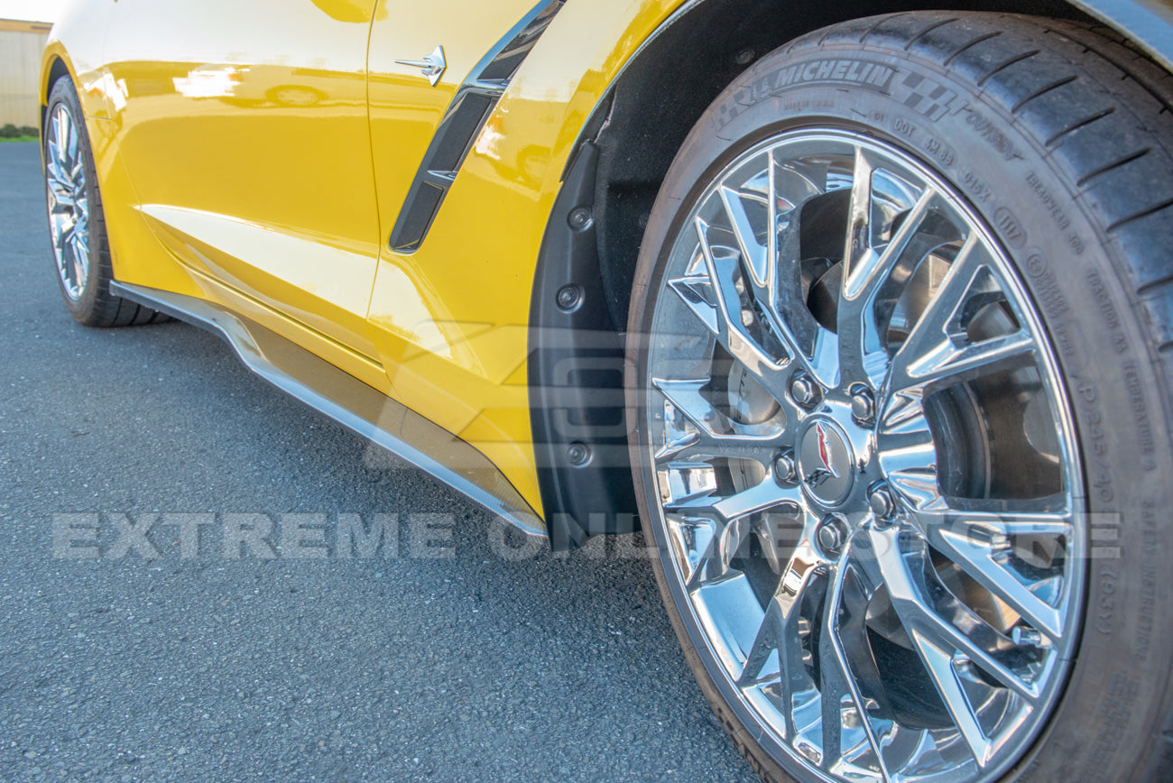 Corvette C7 GM Enhanced Texture Front Splash Guards