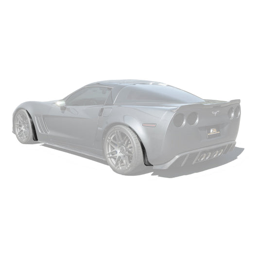 2005-13 Corvette C6 Z06 ZR1 DRY CARBON FIBER Splash Guard Mud Flaps