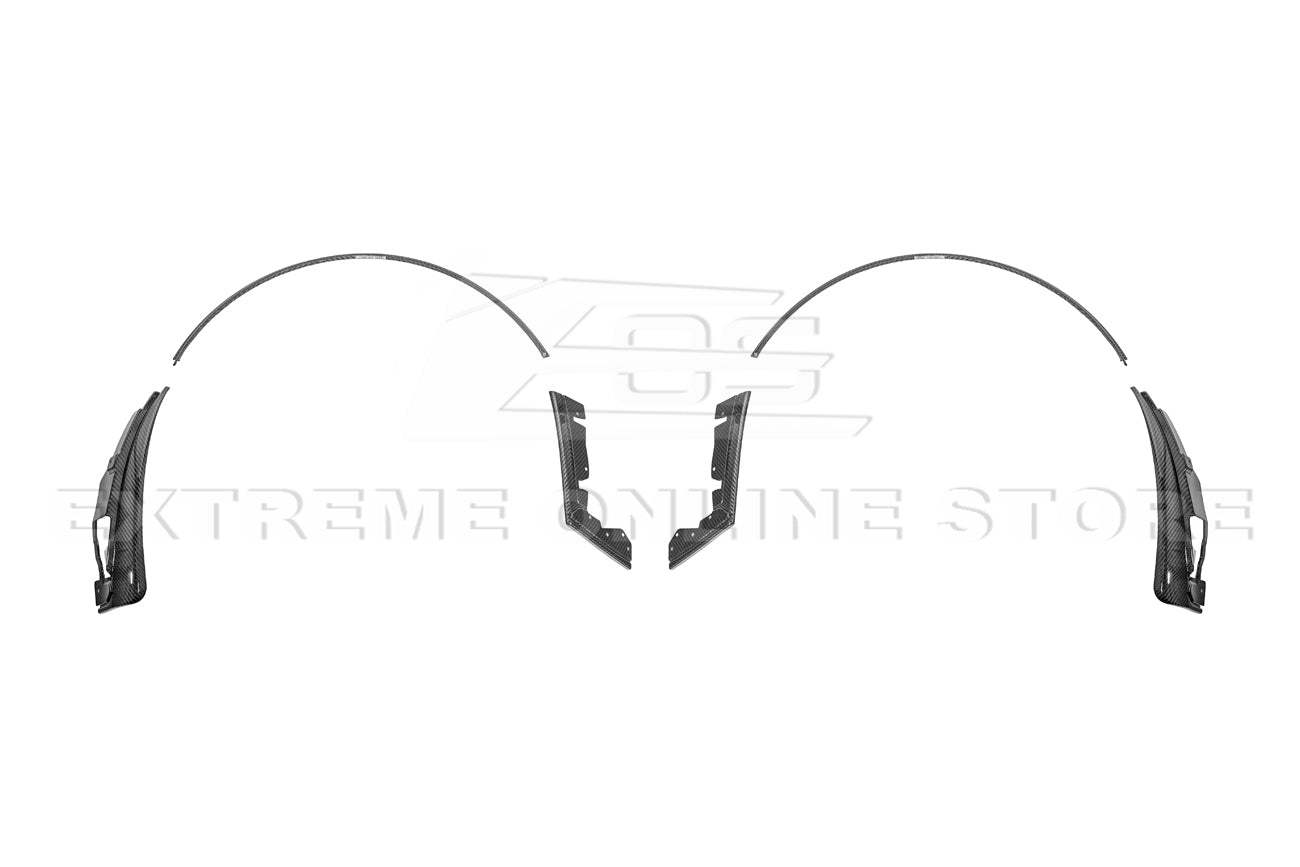 2024+ Ford Mustang DRY CARBON FIBER Fender Flares & Mud Flap