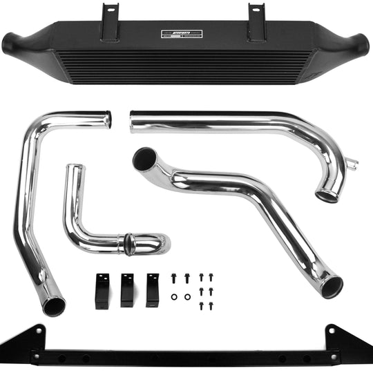 Mishimoto Front Mount Intercooler Black - 2002-2007 Subaru WRX / STI