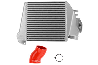 Mishimoto Silver Top Mount Intercooler w/ Red Hose - 2008-2014 Subaru WRX