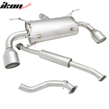 Fits 13-20 FRS/BRZ/Toyota 86 Resonated Dual Catback Exhaust 4.5 Tip