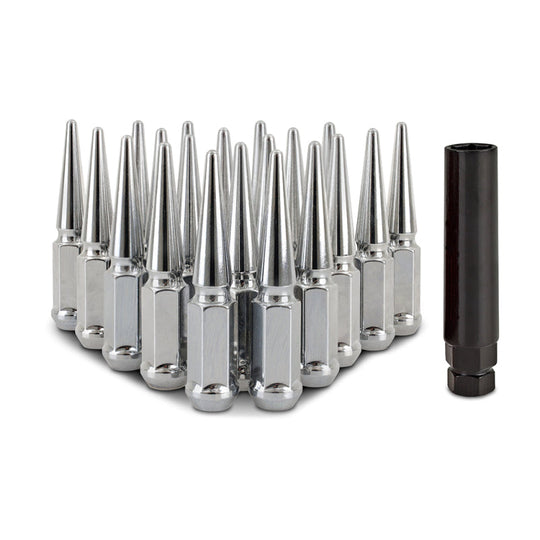 Mishimoto Steel Spiked Lug Nuts M12x1.5 20pc Set - Chrome (MMLG-SP1215-20CH)