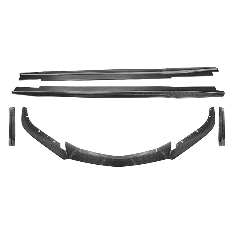 2016-19 Cadillac CTS-V Carbon Fiber Front Splitter Wheel Arch& Side Skirts Rockerst