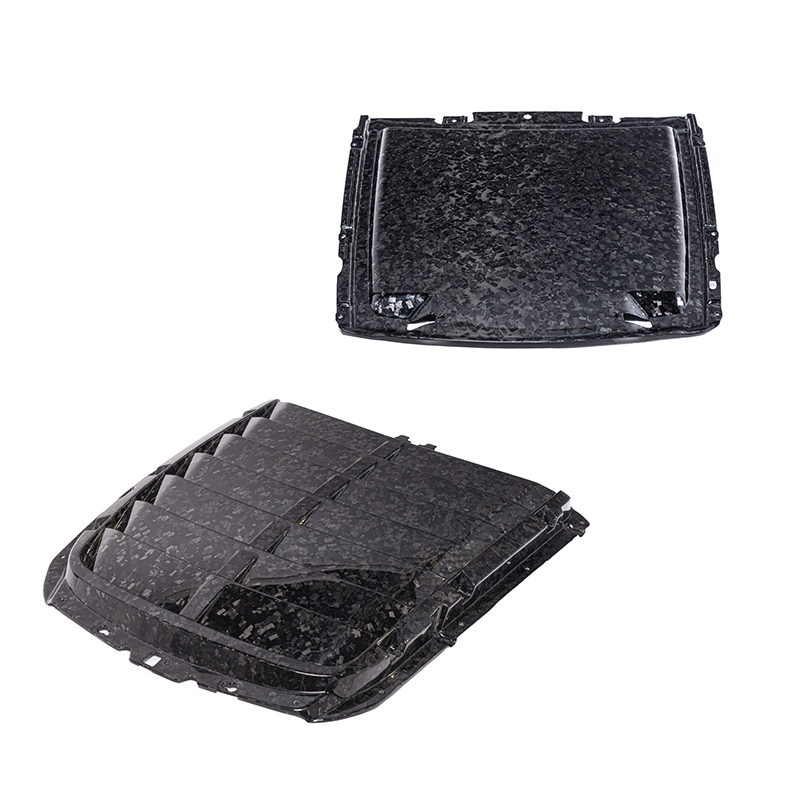 2020-23 Ford Mustang GT500 DRY Carbon Fiber Front Hood Vent & Rain Tray Cover