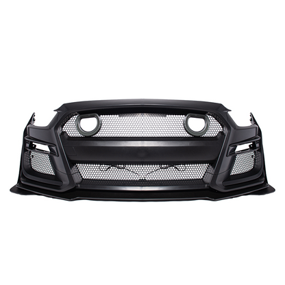 2015-17 Ford Mustang GT500 Conversion Front Bumper Kit (W/LED Grille)