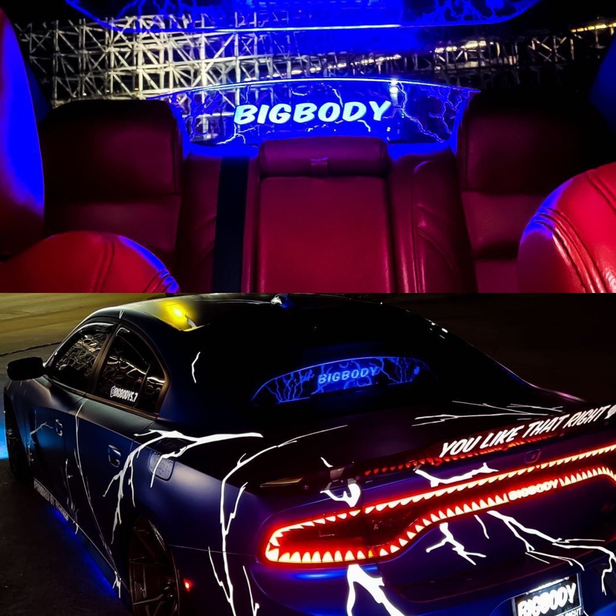 WindRestrictor® 2006-Up Dodge Charger Rear Add On Glow Plate