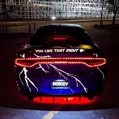 WindRestrictor® 2006-Up Dodge Charger Rear Add On Glow Plate