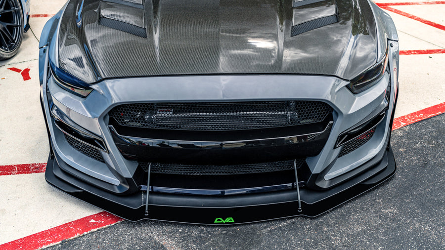 2015-2023 Ford Mustang GT500 Front Splitter (Aftermarket Bumper) - LVA