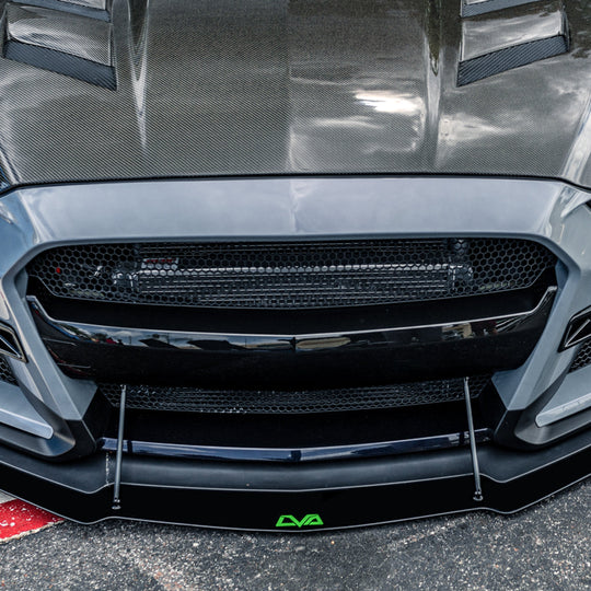 2015-2023 Ford Mustang GT500 V.2 Front Splitter (Aftermarket Bumper) - LVA