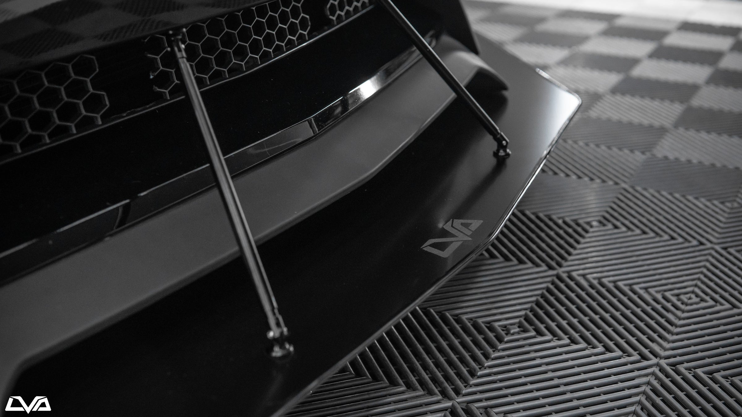 2015-2023 Ford Mustang GT350 Front Splitter V.2 (Aftermarket Bumper) - LVA