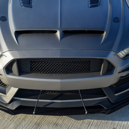 2015-2023 Ford Mustang GT350 Front Splitter V.1 (Aftermarket Bumper) - LVA