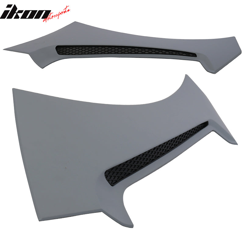 2015-2021 Ford Mustang GT350 Style Unpainted Side Fender Scoops PP