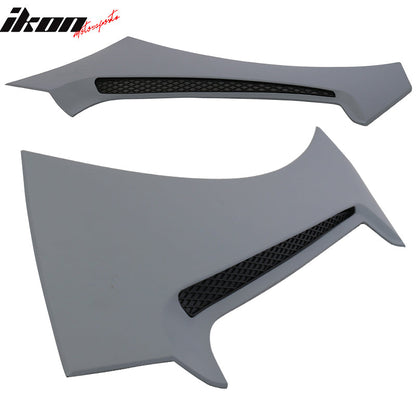 2015-2021 Ford Mustang GT350 Style Unpainted Side Fender Scoops PP