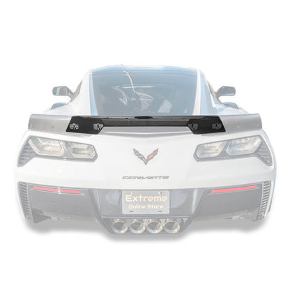 Corvette C7 Wickerbill Rear Spoiler Extension (Dark Tinted)