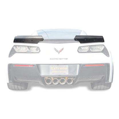 Corvette C7 DRY CARBON FIBER Rear Spoiler Side Winglets