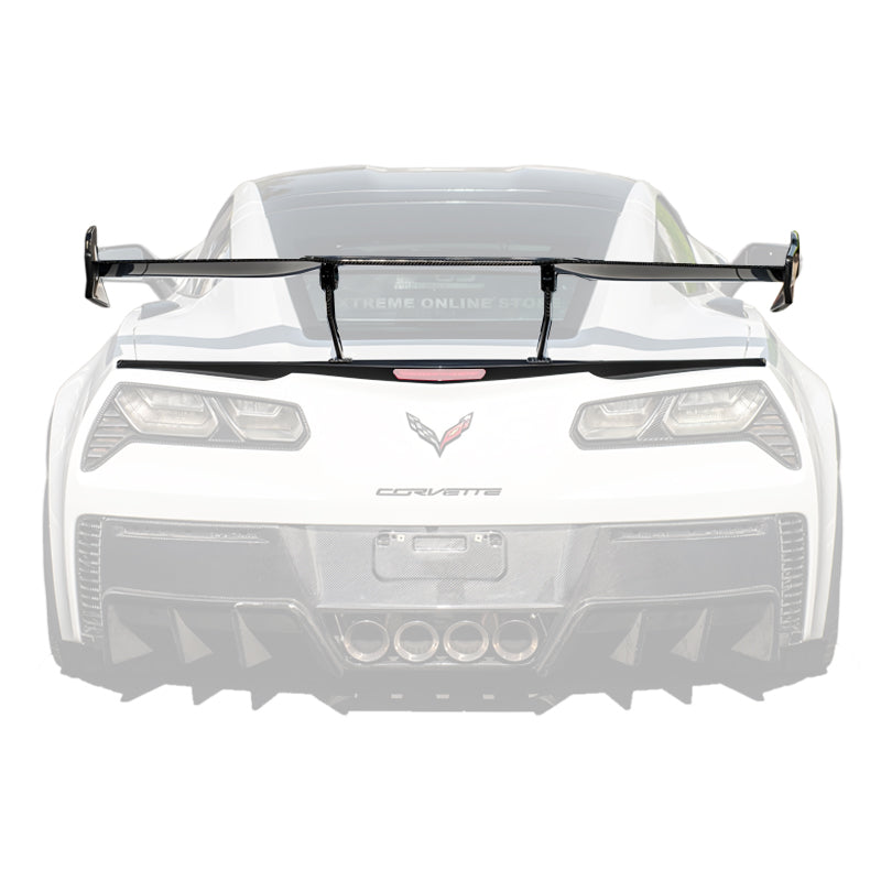 Corvette C7 ZR1 ZTK Conversion Rear Spoiler High Wing With Wing Riser
