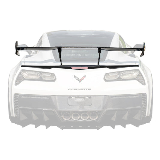 Corvette C7 ZR1 ZTK Conversion Rear Spoiler High Wing With Wing Riser