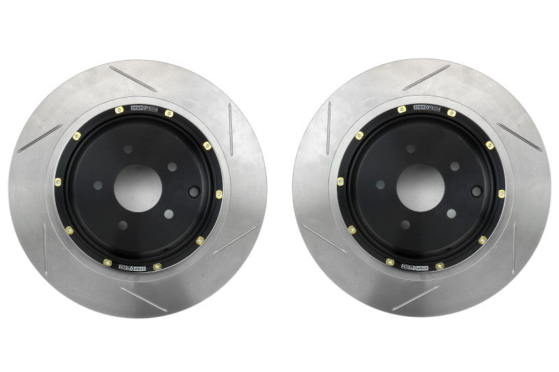 Stoptech 2-Piece Aerorotor 380x30 Slotted Pair - 2009-2024 Nissan GT-R