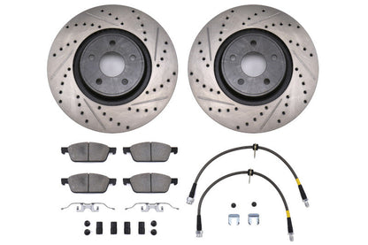 Stoptech Sport Axle Pack Drilled and Slotted Front - 2013-2017 Ford Focus ST