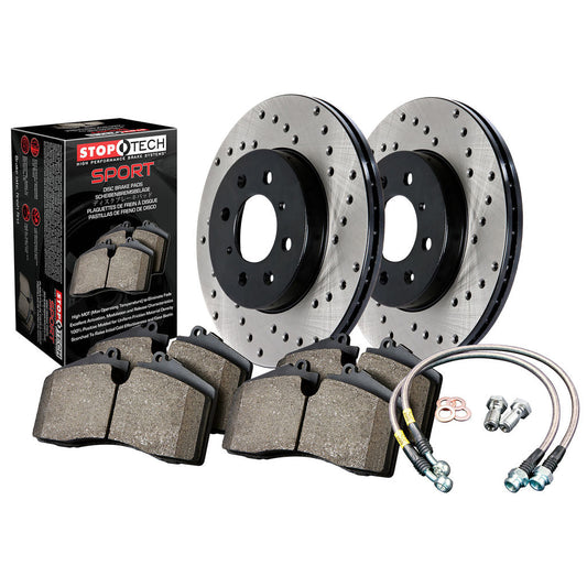Stoptech Sport Kit Drilled Rear - Subaru Models (inc. 1998-2001 Impreza 2.5RS)