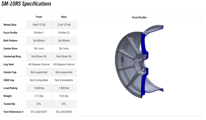 Apex SM-10RS Forged Wheel - 5x100