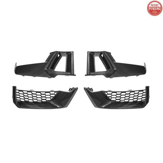 2024+ Ford Mustang Dark Horse DRY CARBON FIBER Front Grille Insert