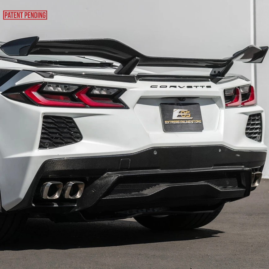 Z06 Conversion Corvette C8 All Model DRY CARBON FIBER Rear High Wing