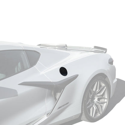 2020-Up Corvette C8 | DRY CARBON FIBER Side Fender Fuel Tank Gas Lid Cover