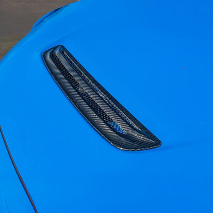 EOS 2023-Up Honda Civic Type R Carbon Fiber JDM Factory Style Front Hood Vent Cover