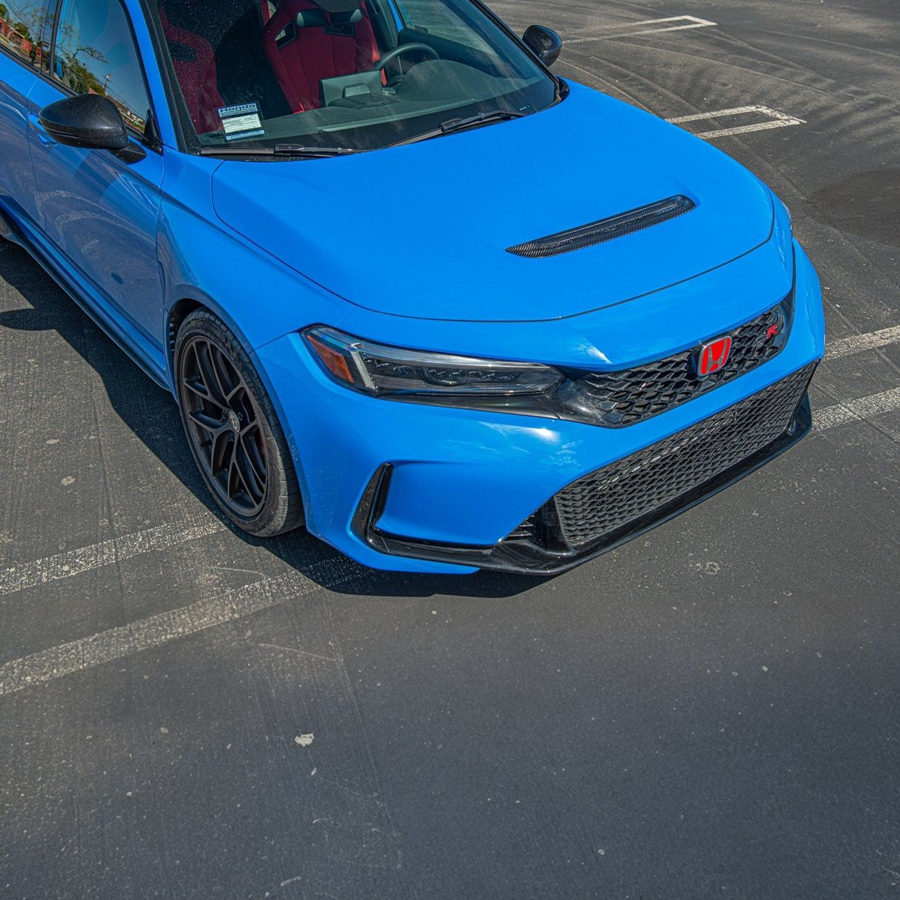 EOS 2023-Up Honda FL5 Civic Type R Carbon Fiber JDM Factory Style Front Hood Vent Cover