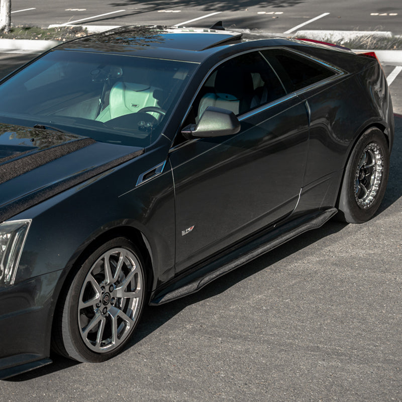 2009-15 Cadillac CTS-V Coupe Carbon Fiber Side Skirts