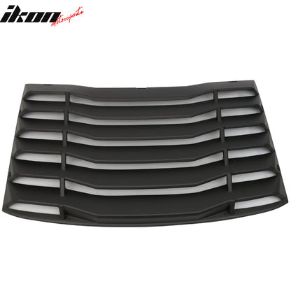 2016-2024 Chevy Camaro Black Rear Side Window Louver Trunk Spoiler ABS