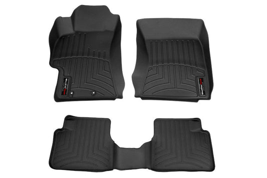 Weathertech Floorliner Black Front and Rear - 2008-2014 Subaru WRX / STI