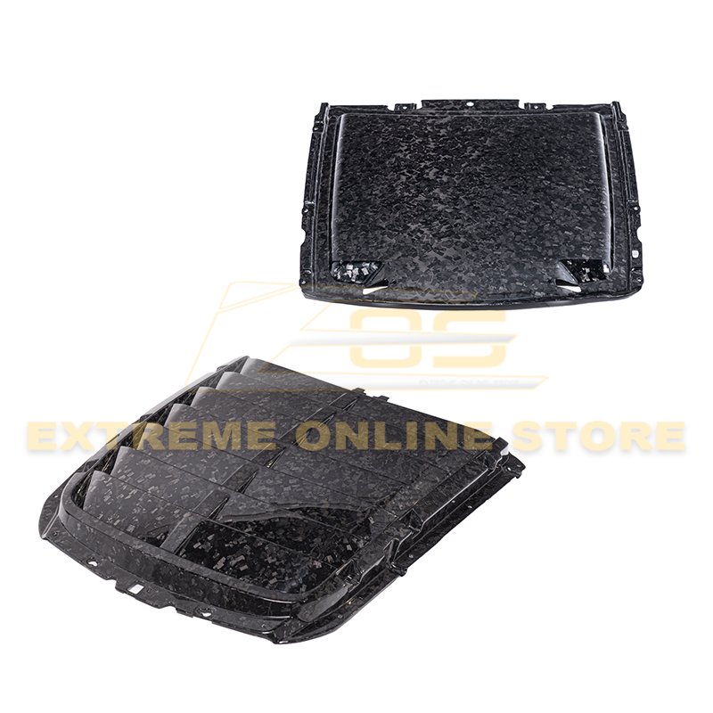 2020-23 Ford Mustang GT500 DRY Carbon Fiber Front Hood Vent & Rain Tray Cover